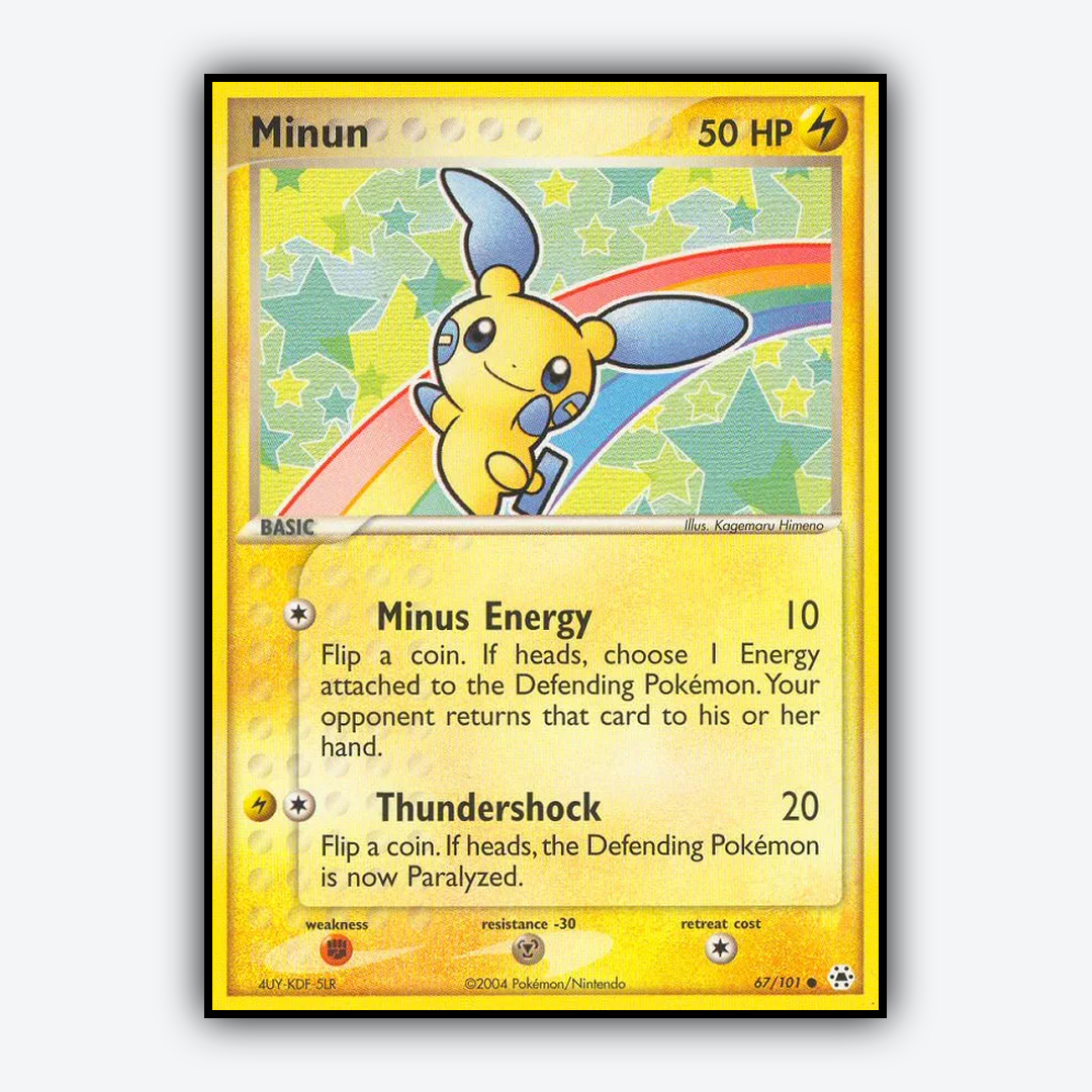 Minun 067/101 - Hidden Legends Set - Card Rug