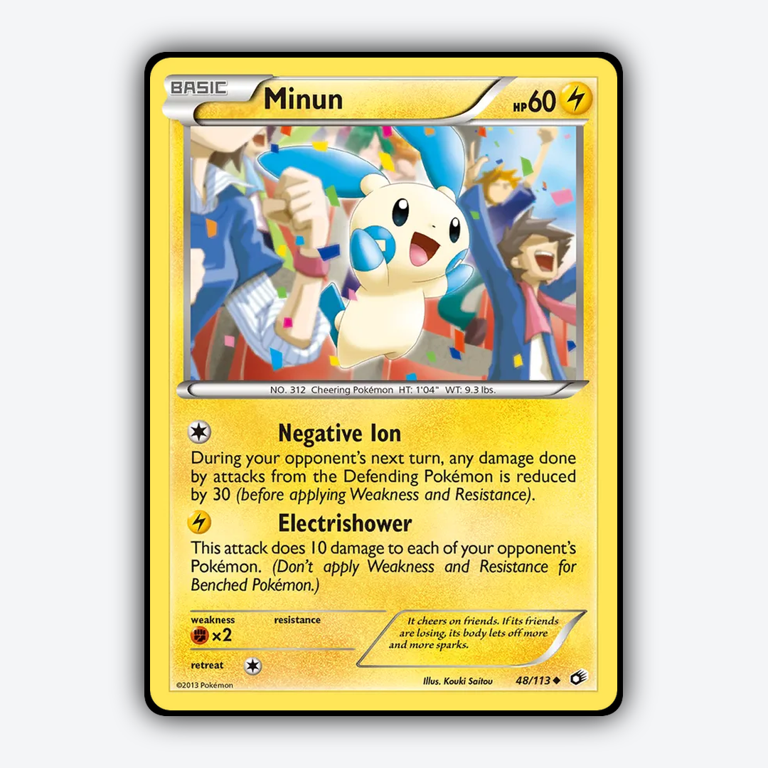 Minun 048/113 - Legendary Treasures Set - Card Rug