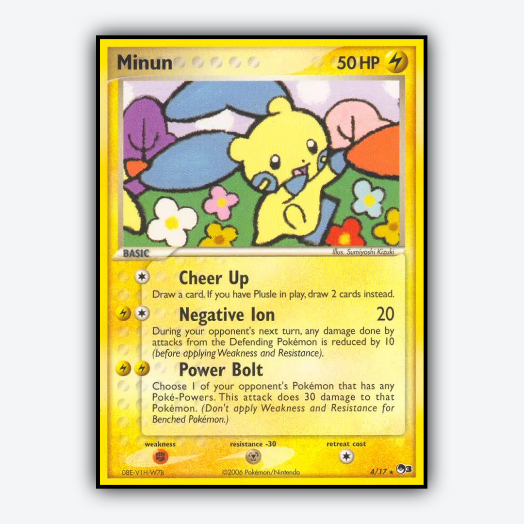 Minun 004/17 - POP Series 3 Set - Card Rug