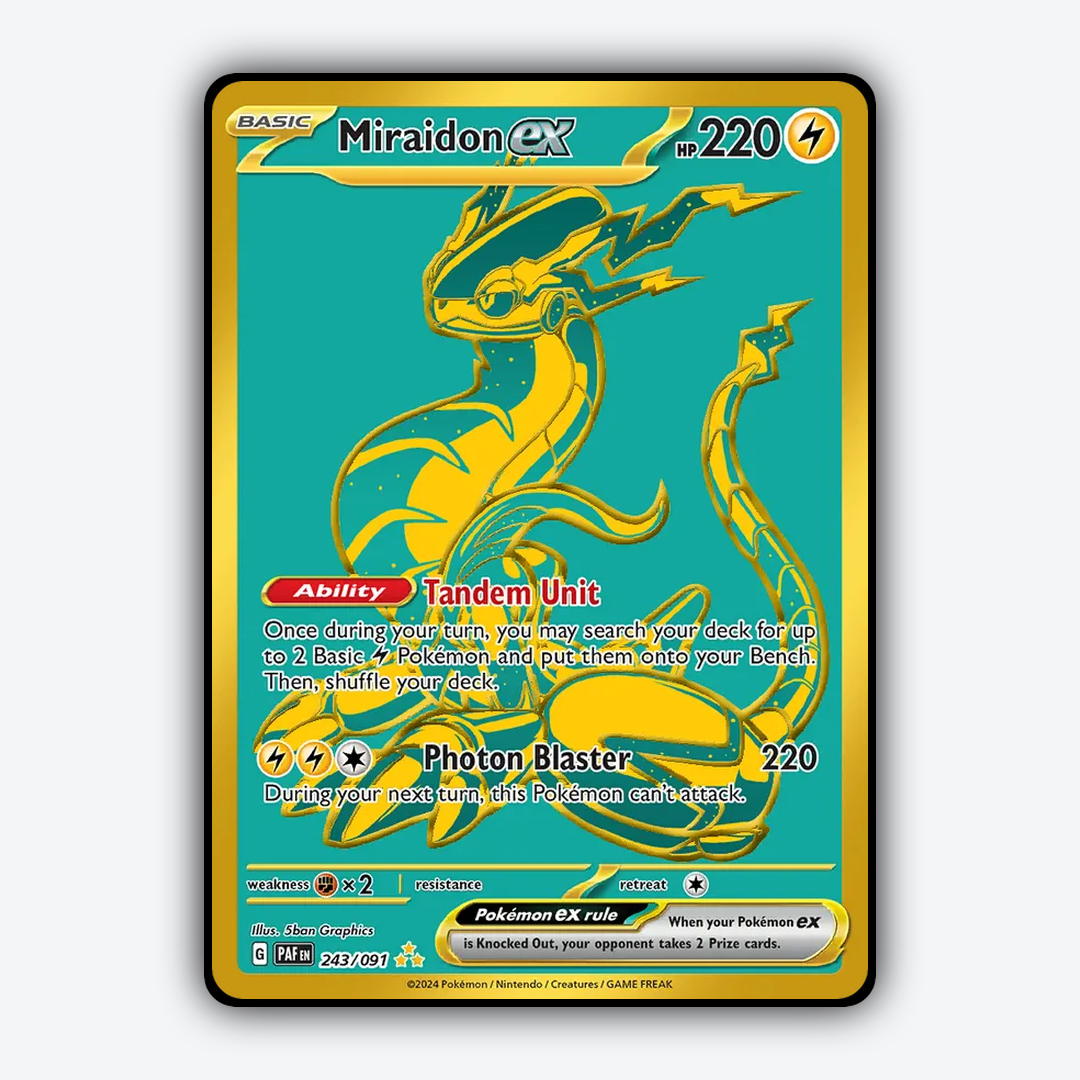 Miraidon ex #243 - Paldean Fates Set - Card Rug