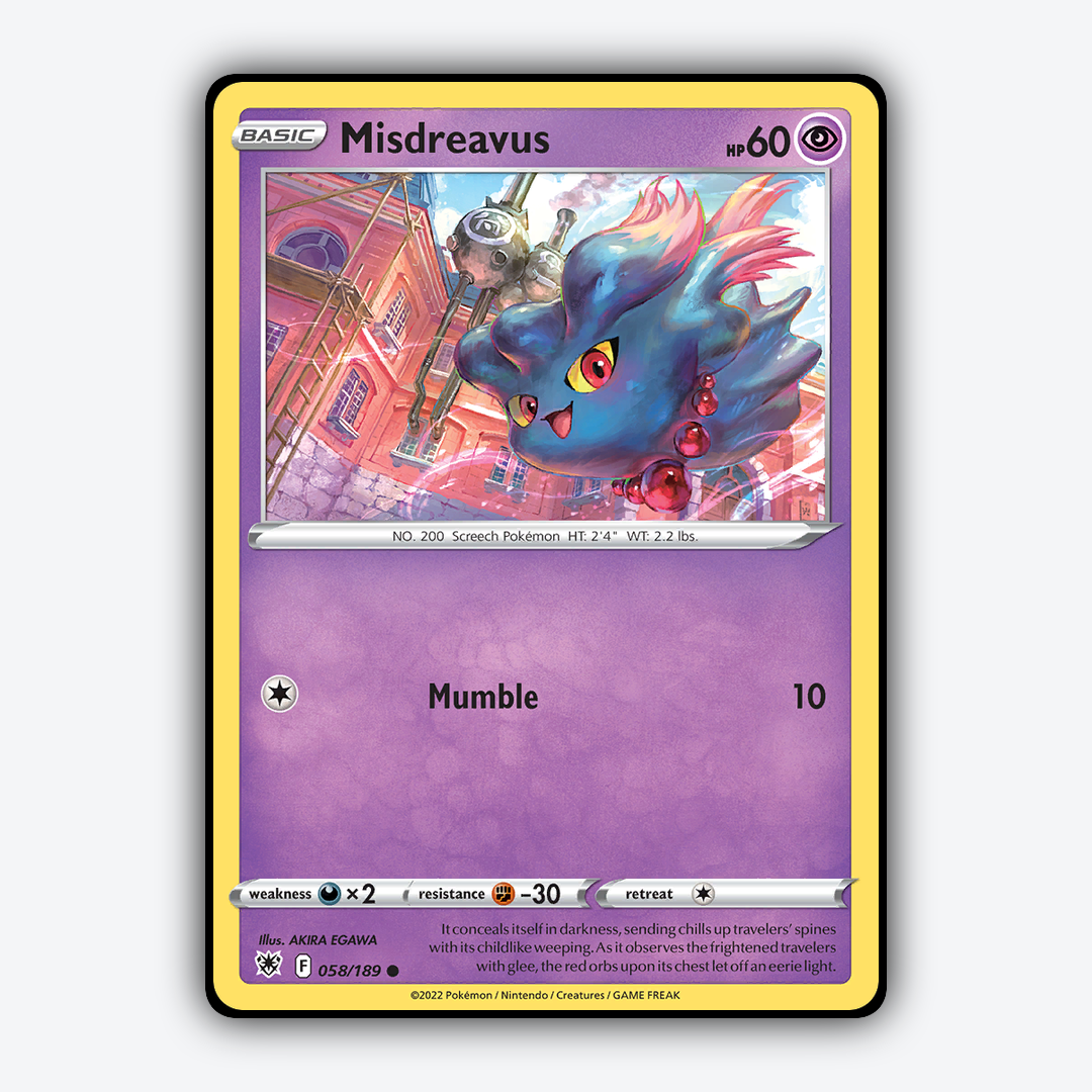 Misdreavus 058/189 - Astral Radiance Set - Card Rug