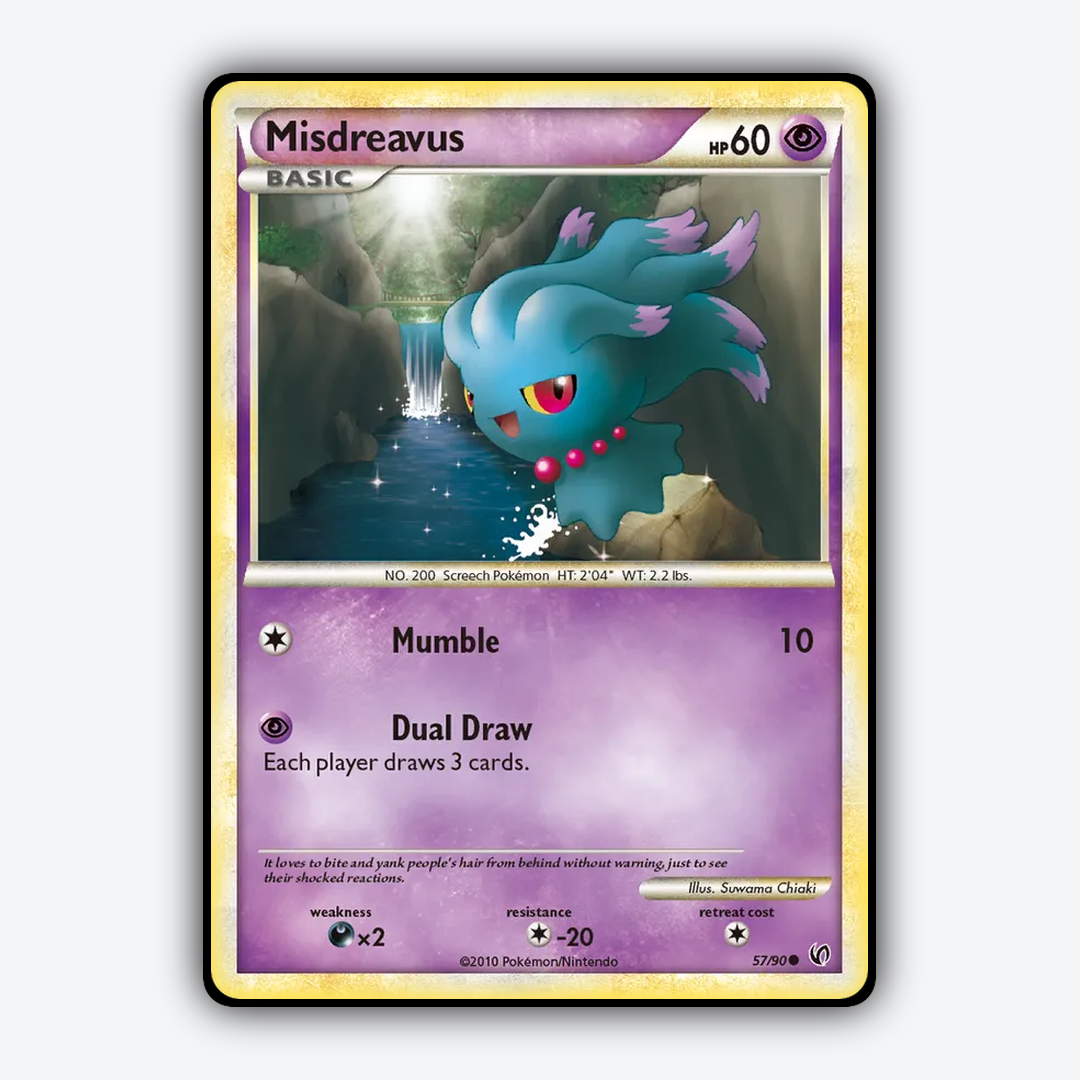Misdreavus 057/90 - HS—Undaunted Set - Card Rug