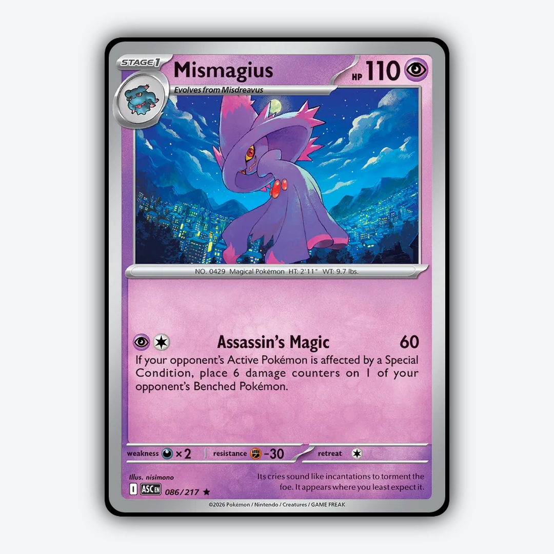 Mismagius 086/217 - Ascended Heroes Set - Card Rug