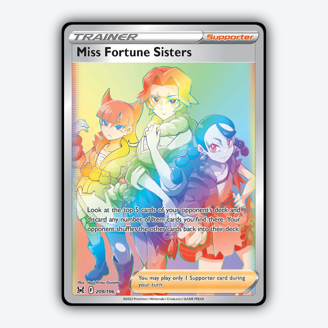 Miss Fortune Sisters 209/196 - Lost Origin Set - Card Rug