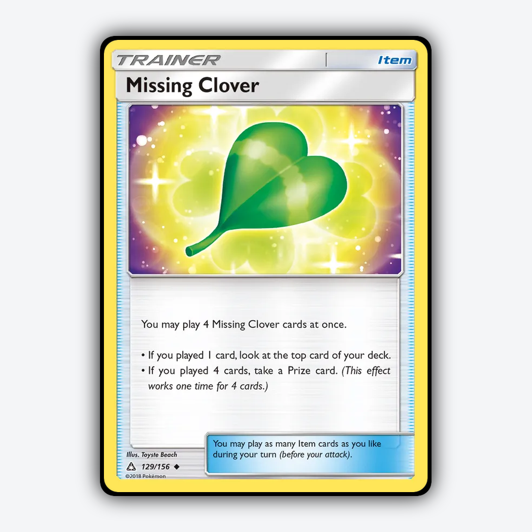 Missing Clover 129/156 - Ultra Prism Set - Card Rug