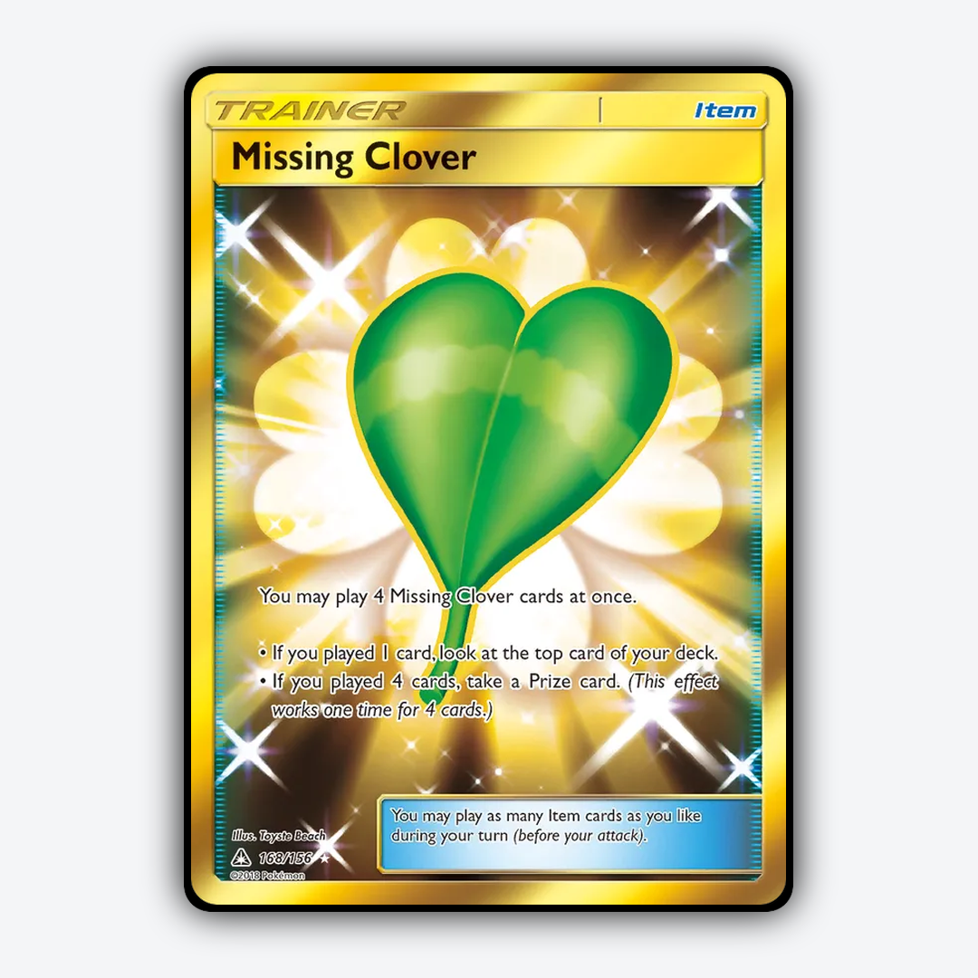 Missing Clover 168/156 - Ultra Prism Set - Card Rug