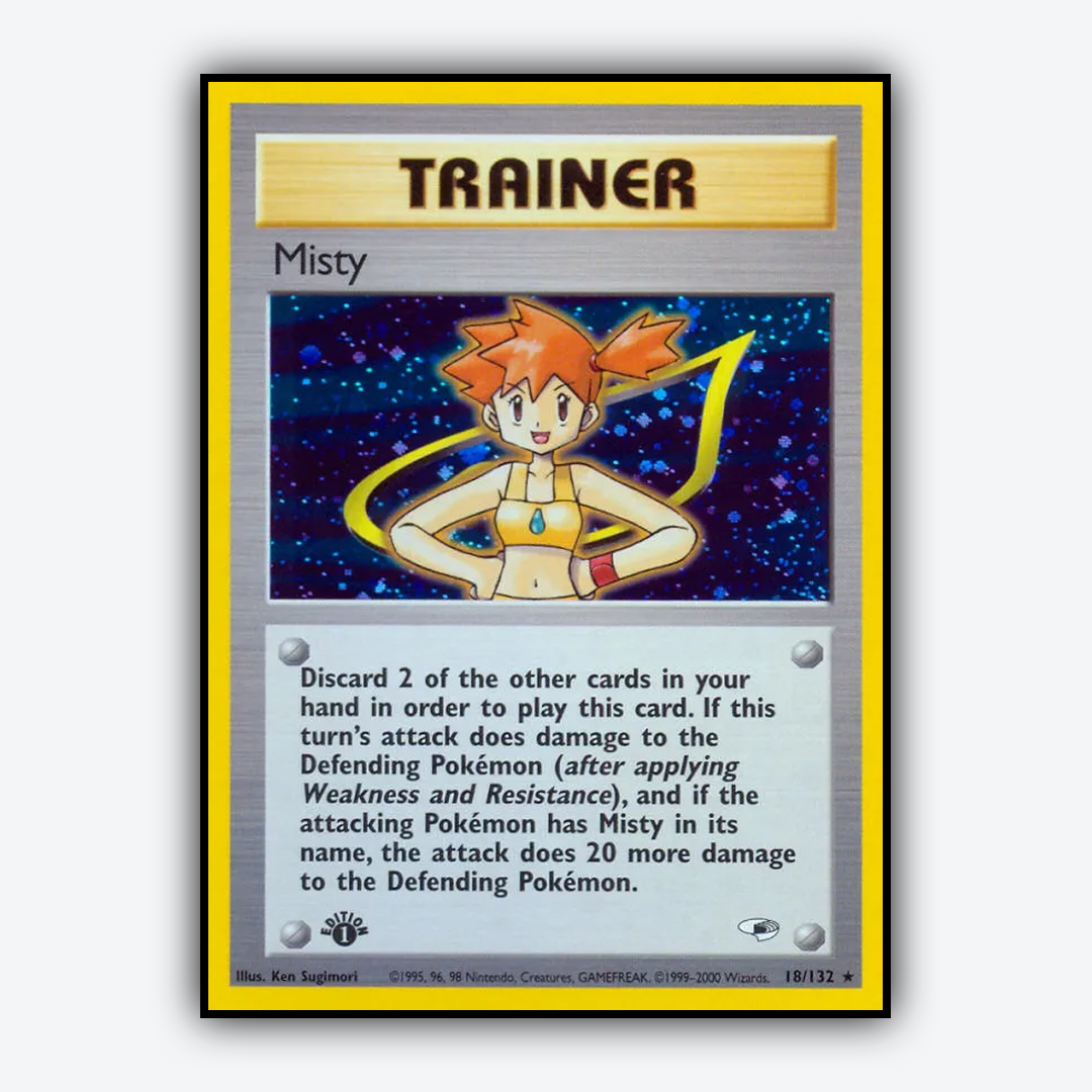 Misty 018/132 - Gym Heroes Set - Card Rug