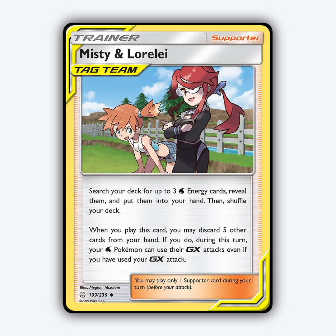 Misty & Lorelei 199/236 - Cosmic Eclipse Set - Card Rug