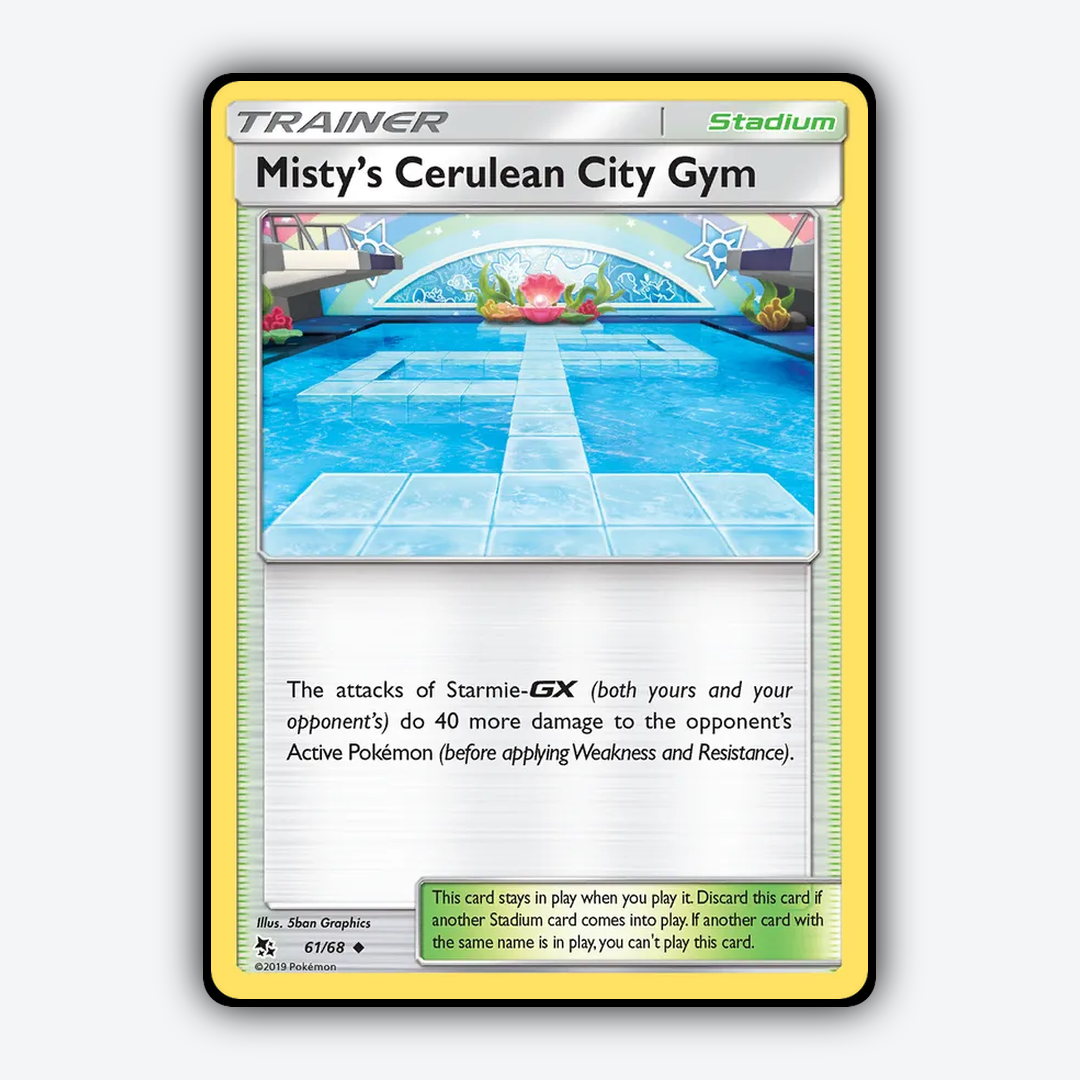 Misty's Cerulean City Gym 061/68 - Hidden Fates Set - Card Rug