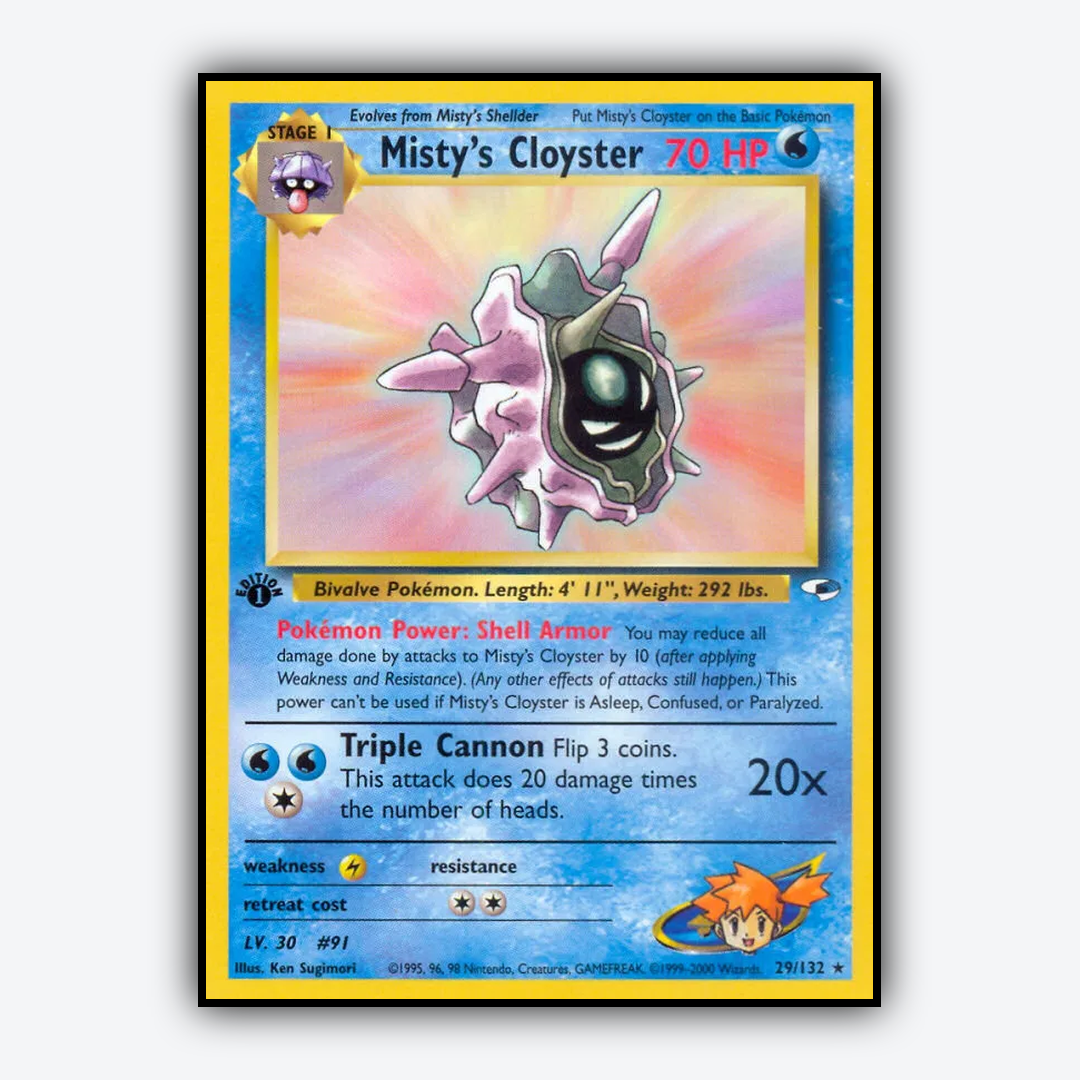 Misty's Cloyster 029/132 - Gym Heroes Set - Card Rug
