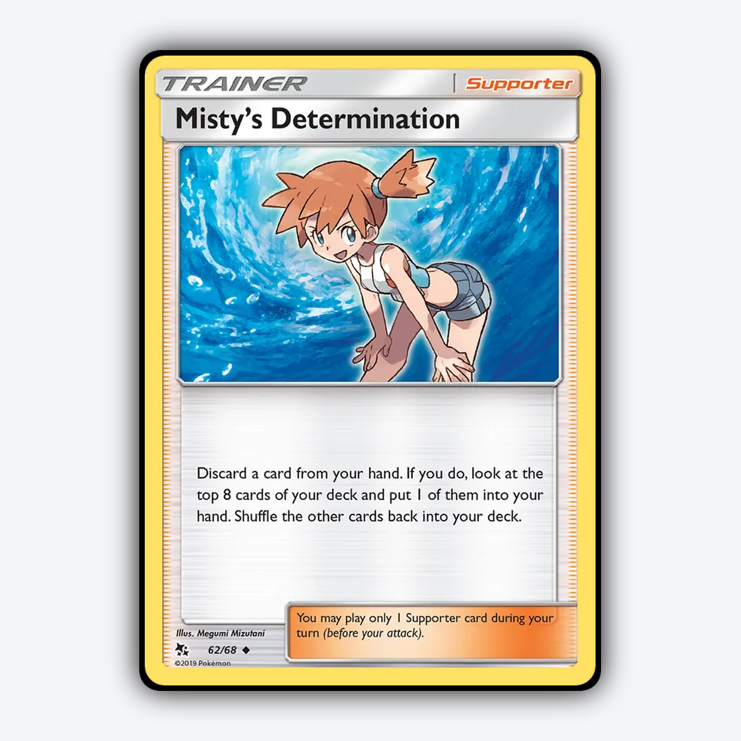 Misty's Determination 062/68 - Hidden Fates Set - Card Rug