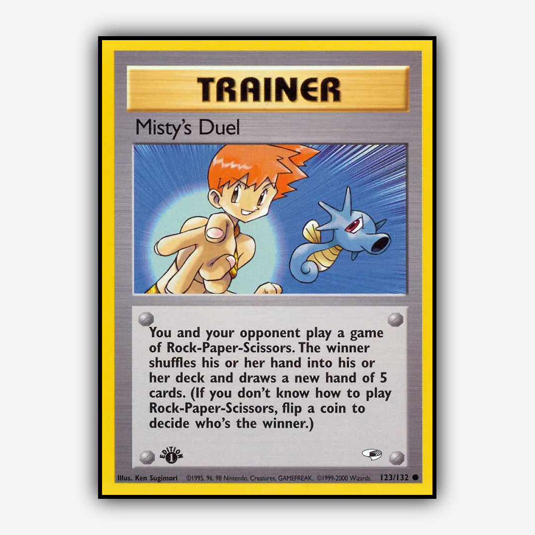 Misty's Duel 123/132 - Gym Heroes Set - Card Rug