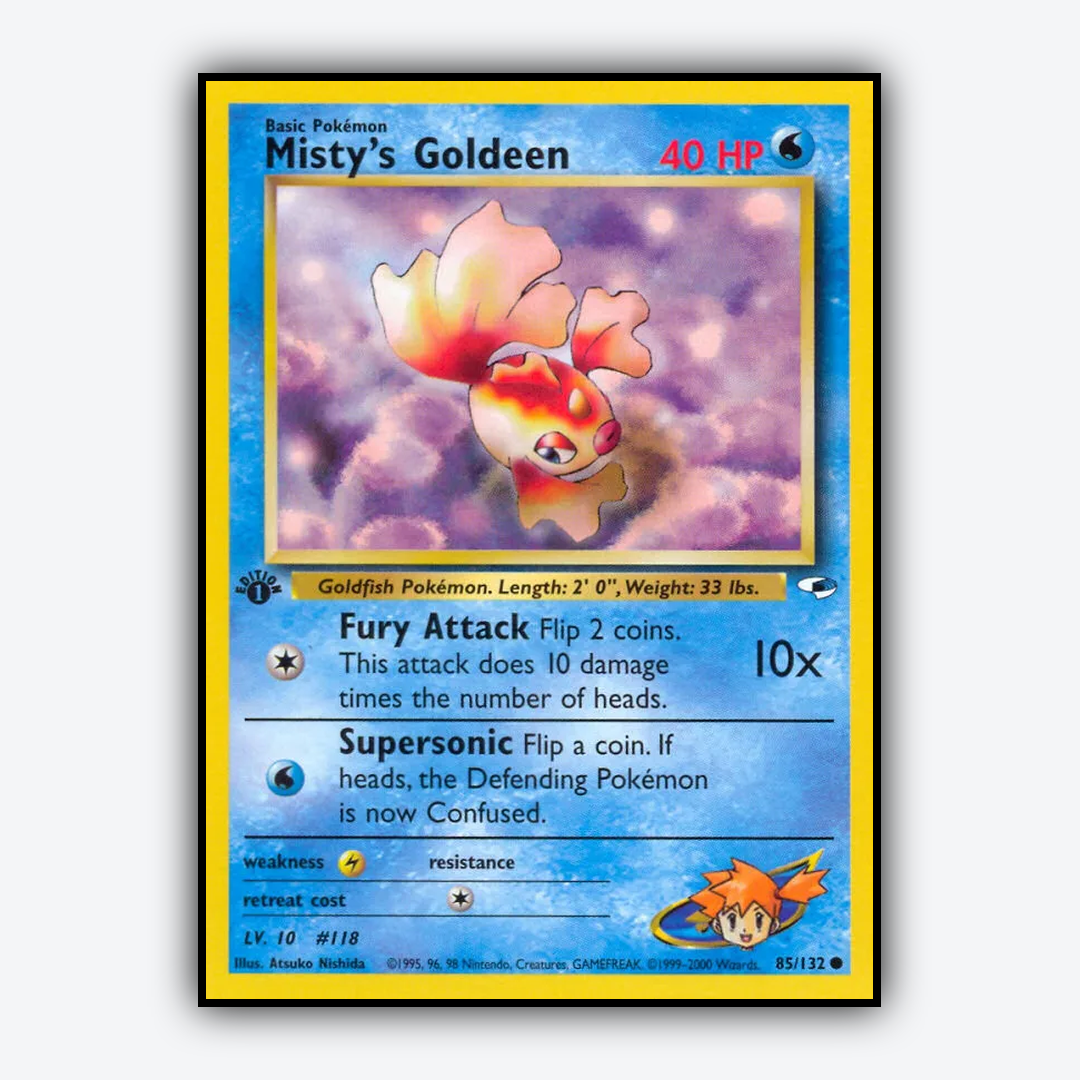 Misty's Goldeen 085/132 - Gym Heroes Set - Card Rug