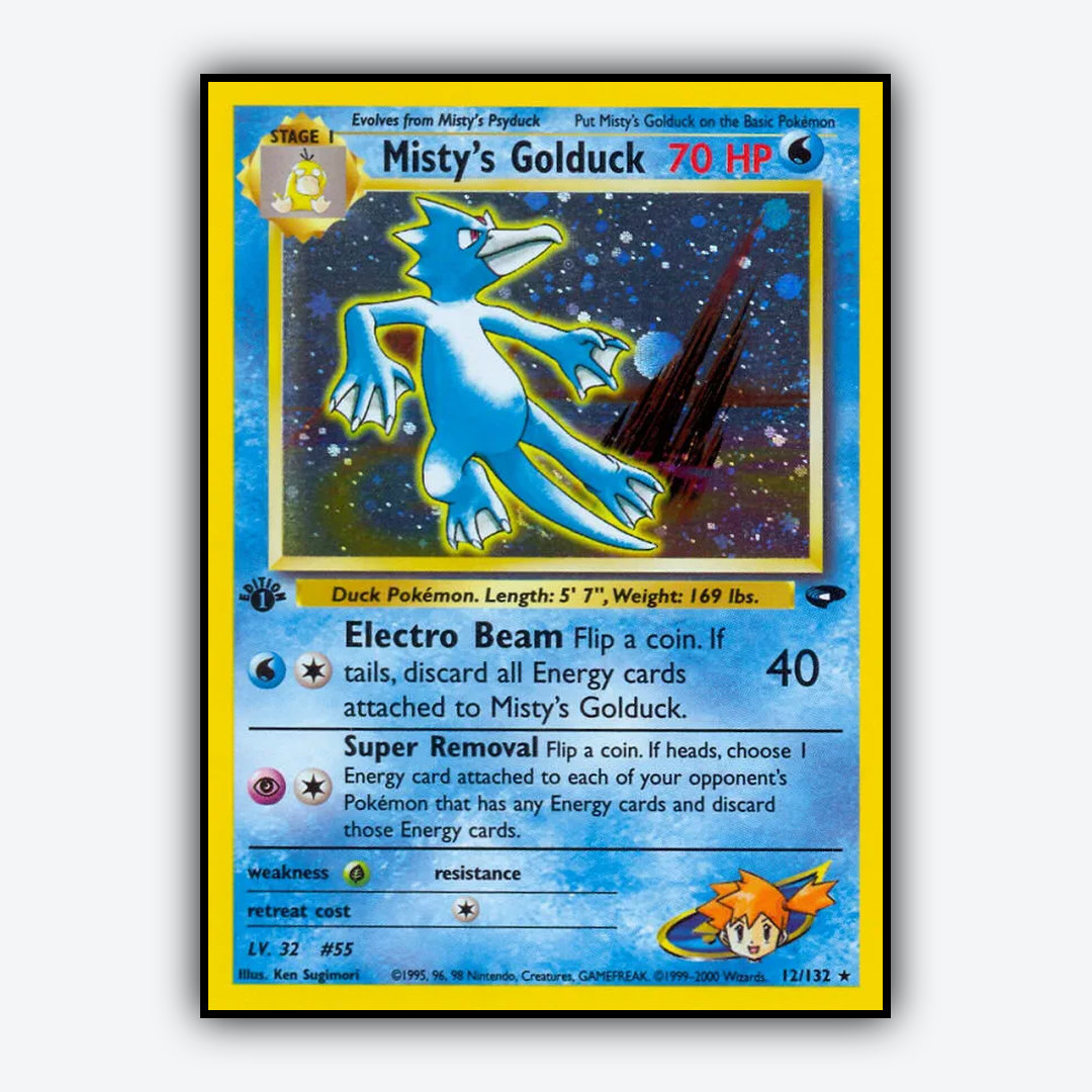 Misty's Golduck 012/132 - Gym Challenge Set - Card Rug