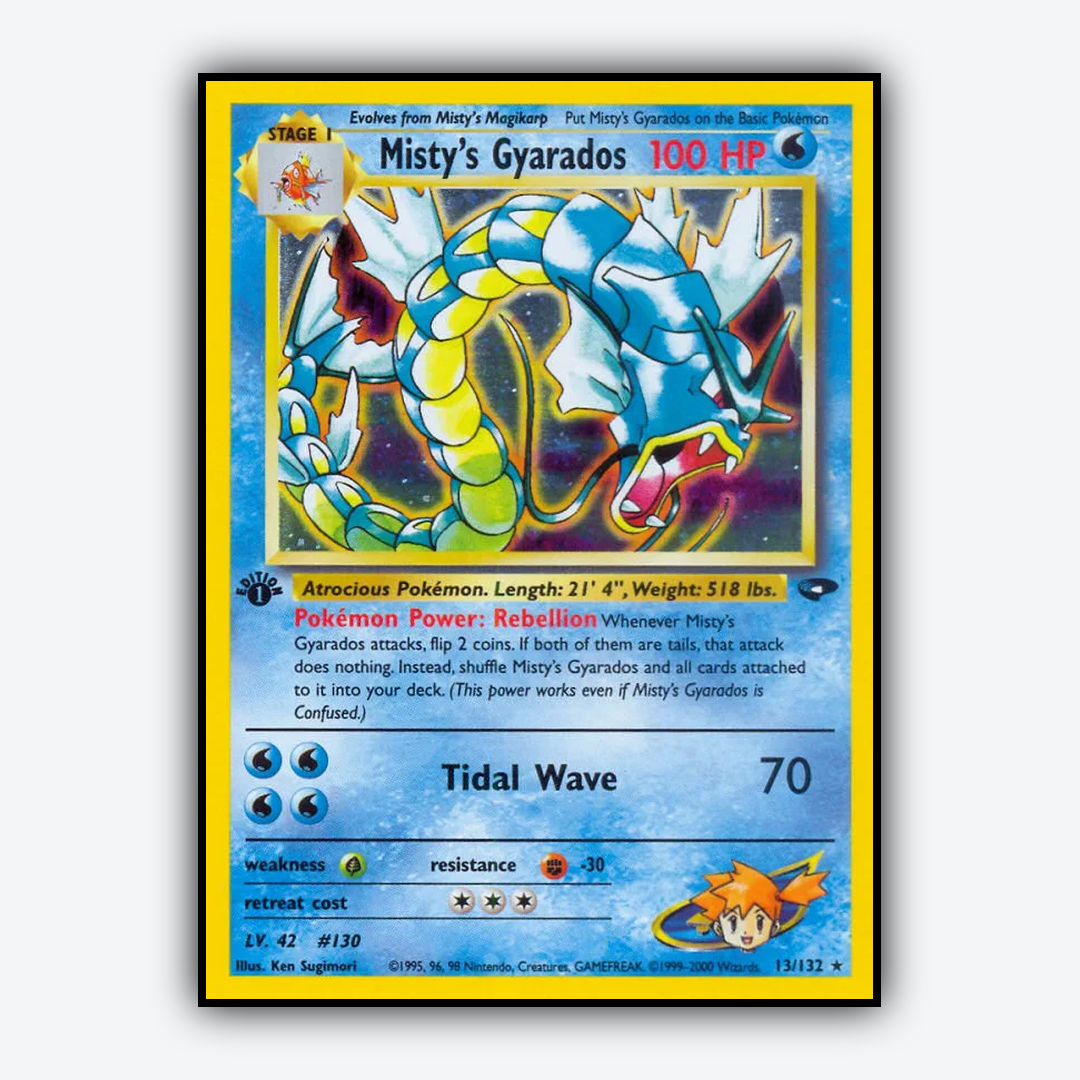 Misty's Gyarados 013/132 - Gym Challenge Set - Card Rug
