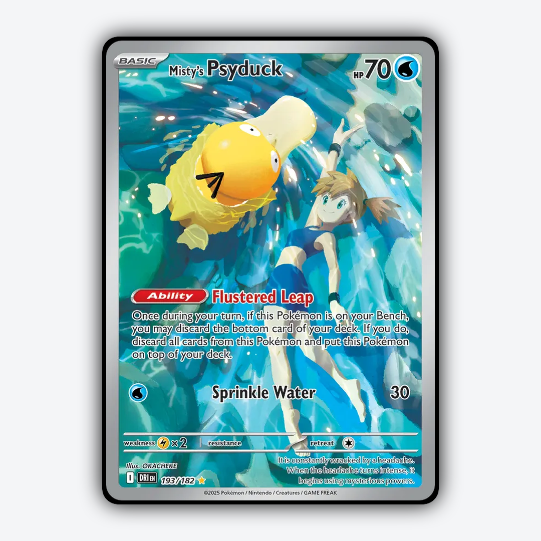 Misty's Psyduck #193 - Destined Rivals Set - Card Rug