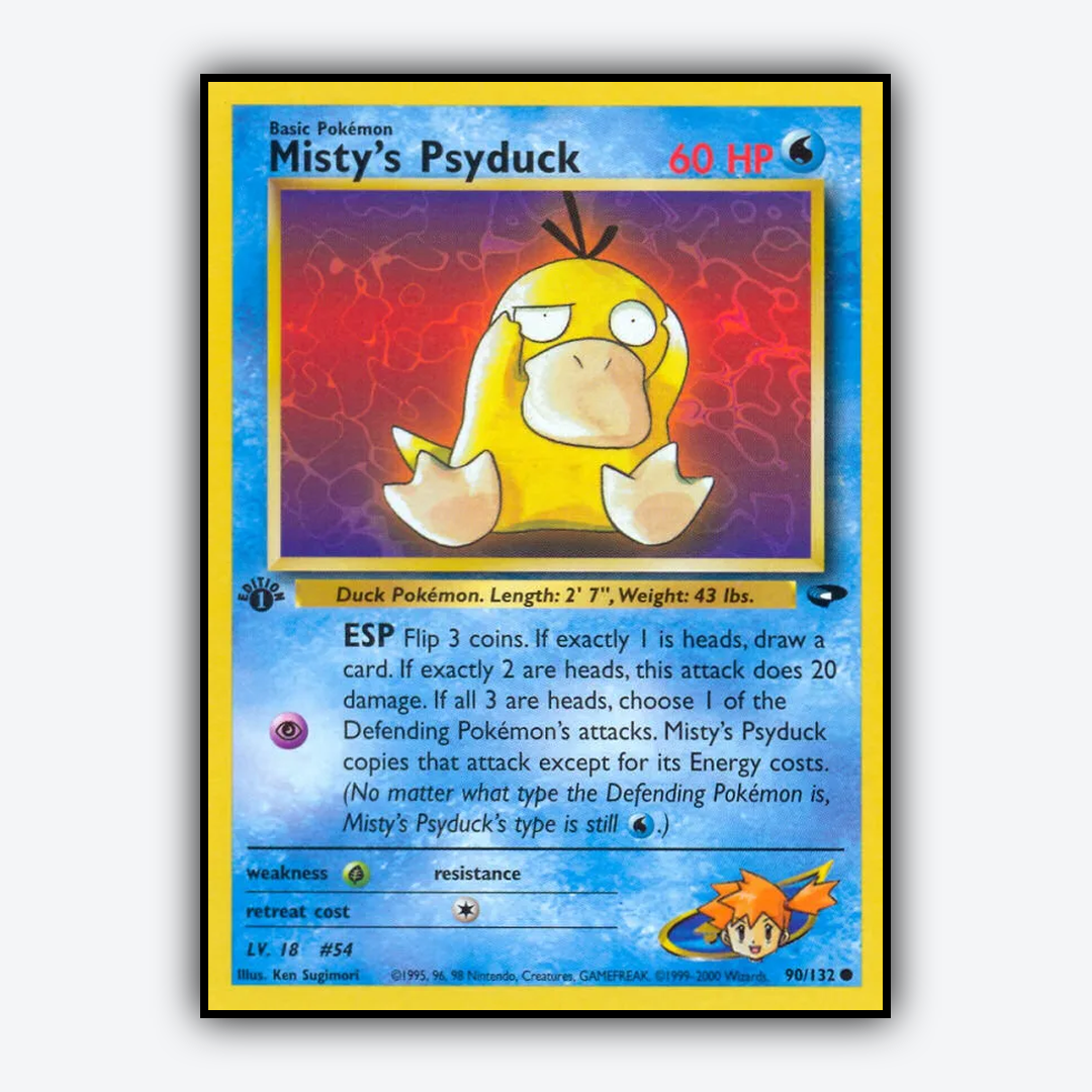 Misty's Psyduck 090/132 - Gym Challenge Set - Card Rug