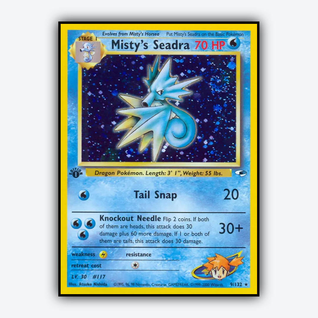 Misty's Seadra 009/132 - Gym Heroes Set - Card Rug