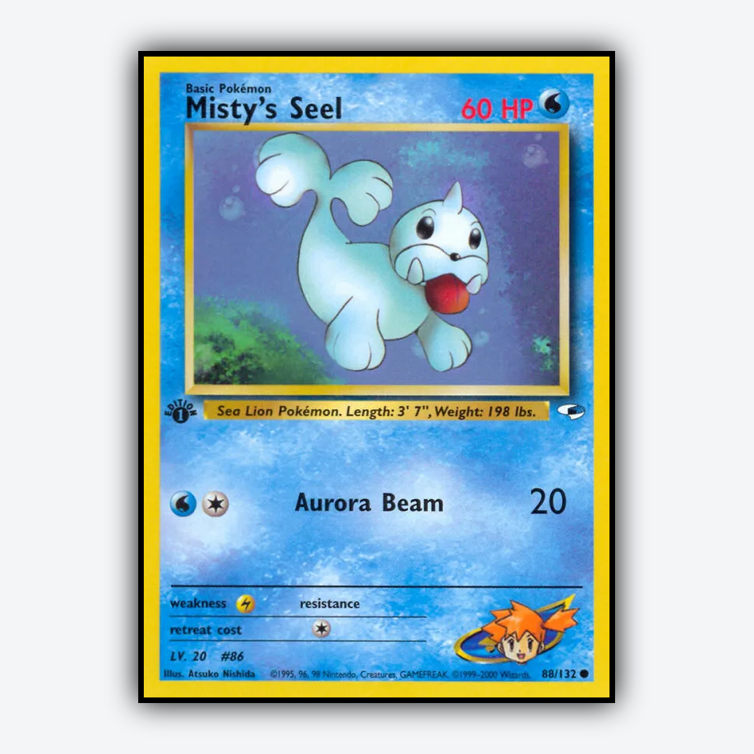 Misty's Seel 088/132 - Gym Heroes Set - Card Rug