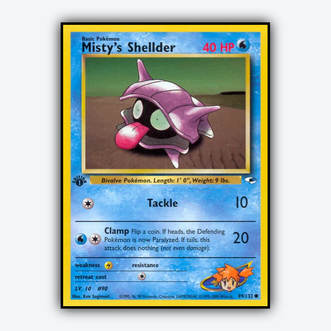 Misty's Shellder 089/132 - Gym Heroes Set - Card Rug