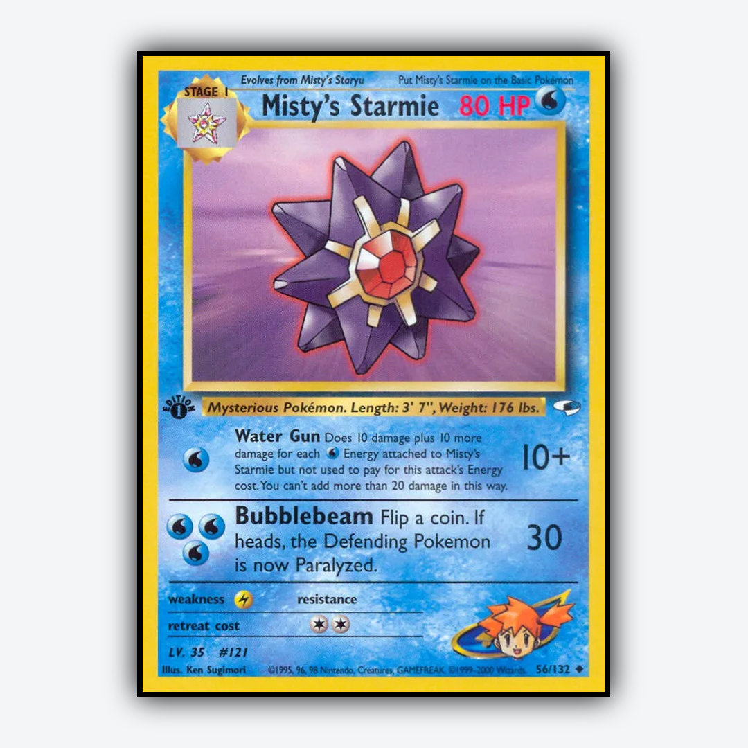 Misty's Starmie 056/132 - Gym Heroes Set - Card Rug