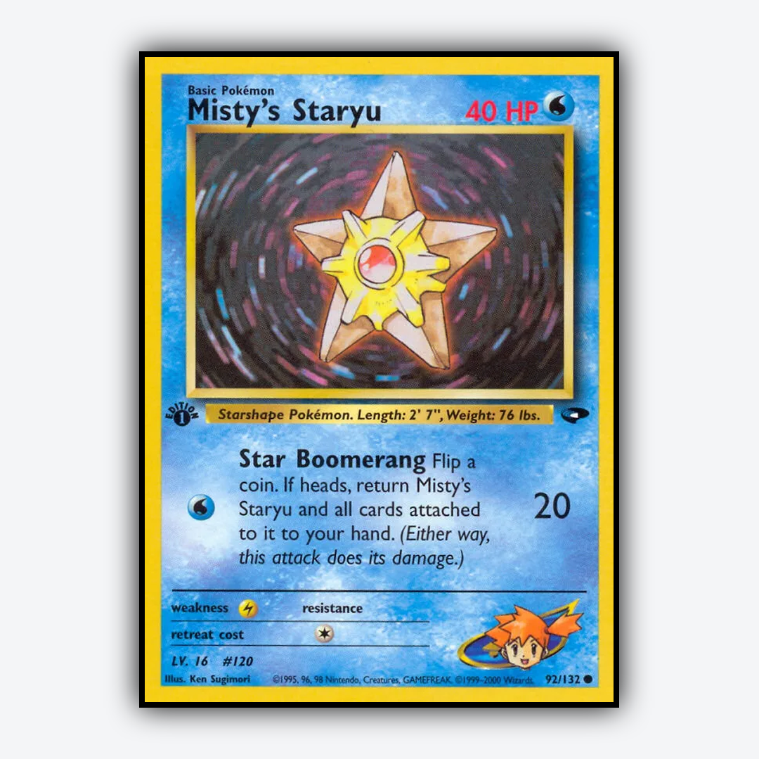 Misty's Staryu 092/132 - Gym Challenge Set - Card Rug