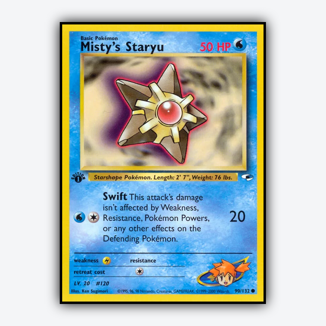 Misty's Staryu 090/132 - Gym Heroes Set - Card Rug