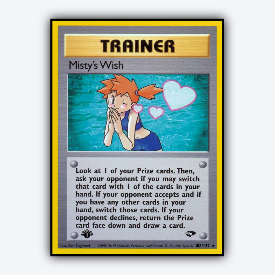 Misty's Wish 108/132 - Gym Challenge Set - Card Rug