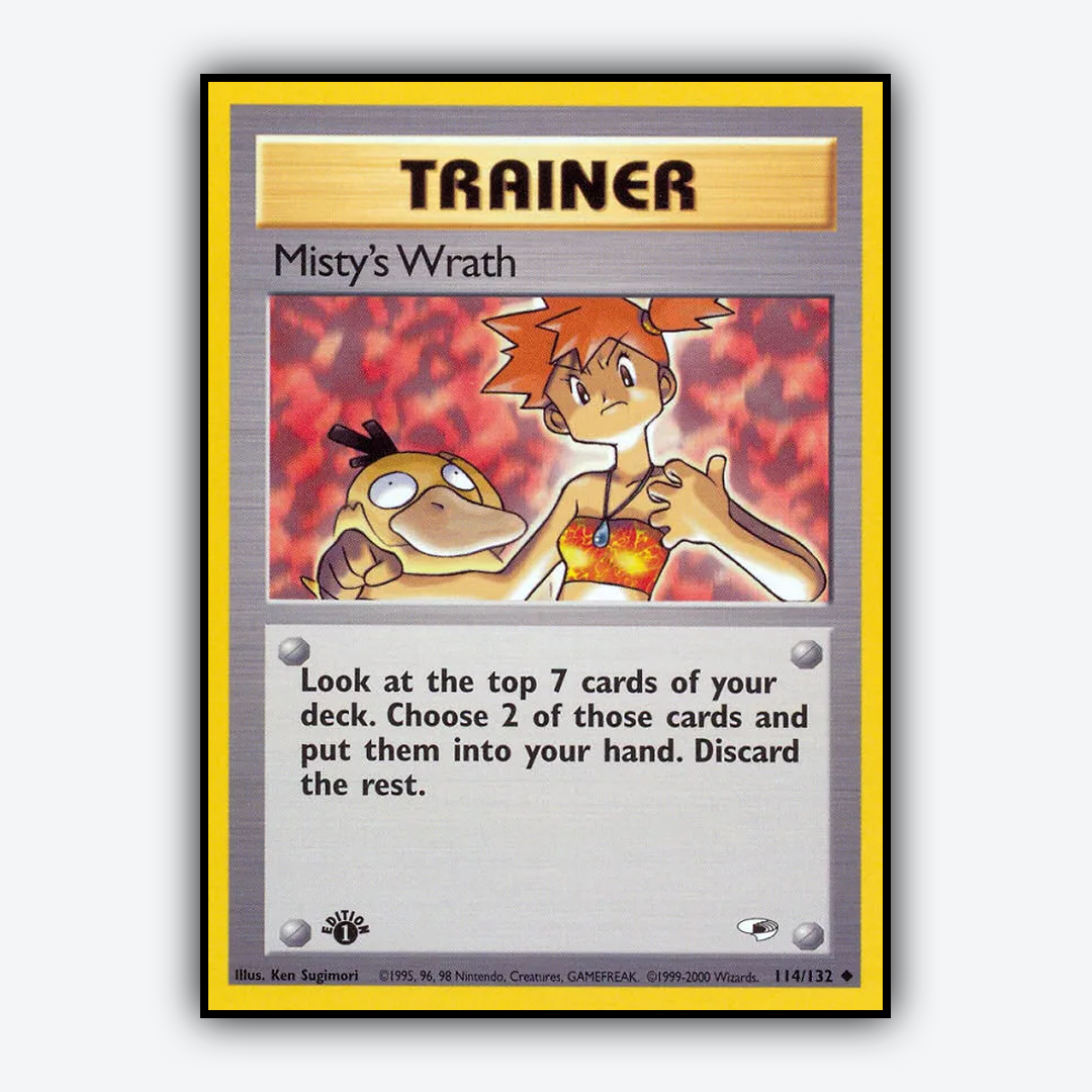 Misty's Wrath 114/132 - Gym Heroes Set - Card Rug