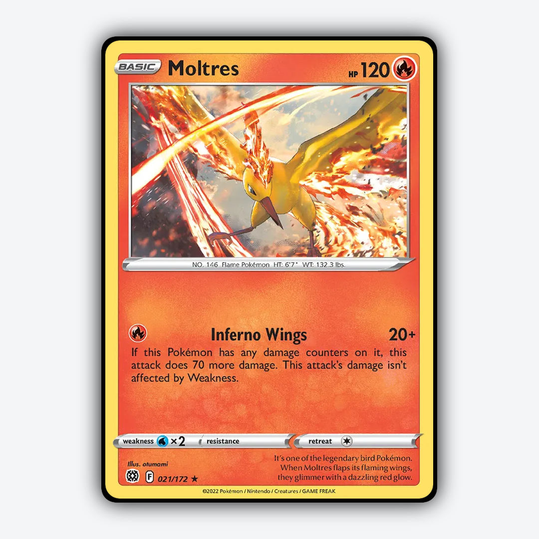 Moltres 021/172 - Brilliant Stars Set - Card Rug