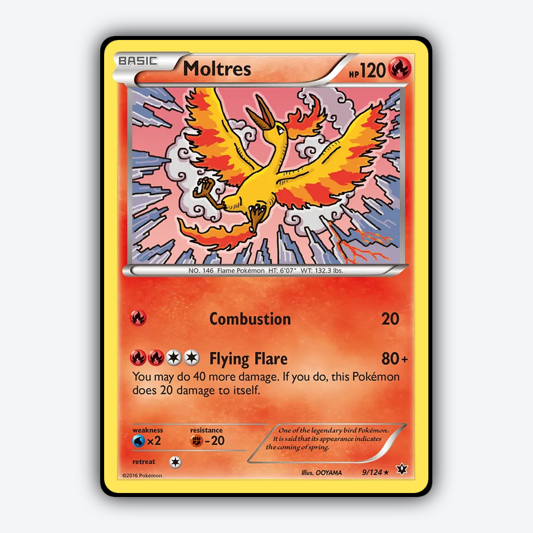 Moltres 009/124 - Fates Collide Set - Card Rug