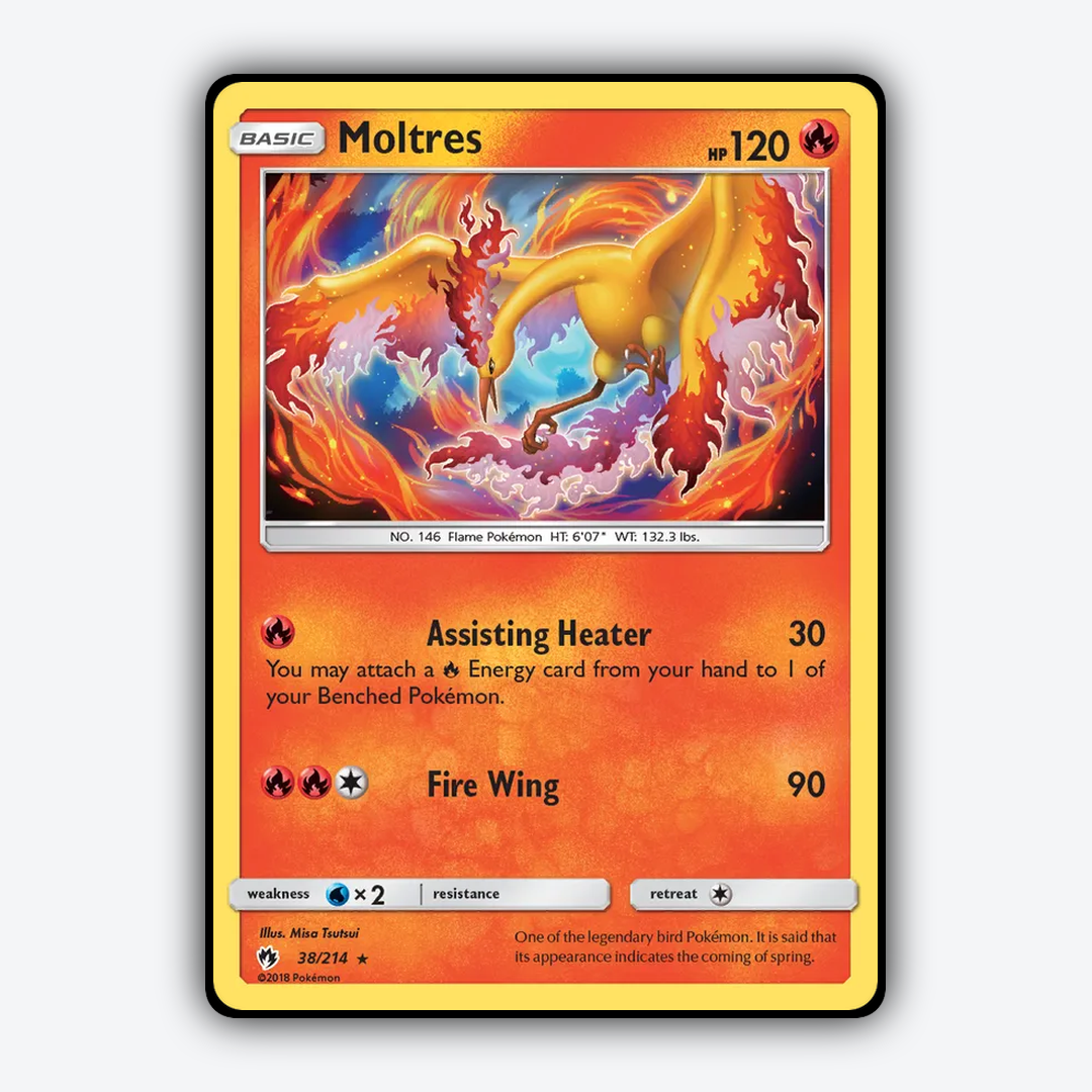Moltres 038/214 - Lost Thunder Set - Card Rug