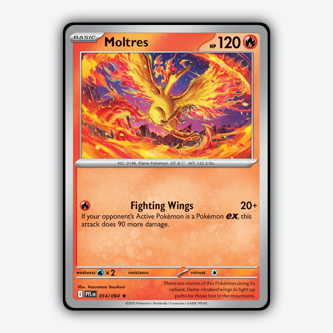 Moltres 014/094 - Phantasmal Flames Set - Card Rug