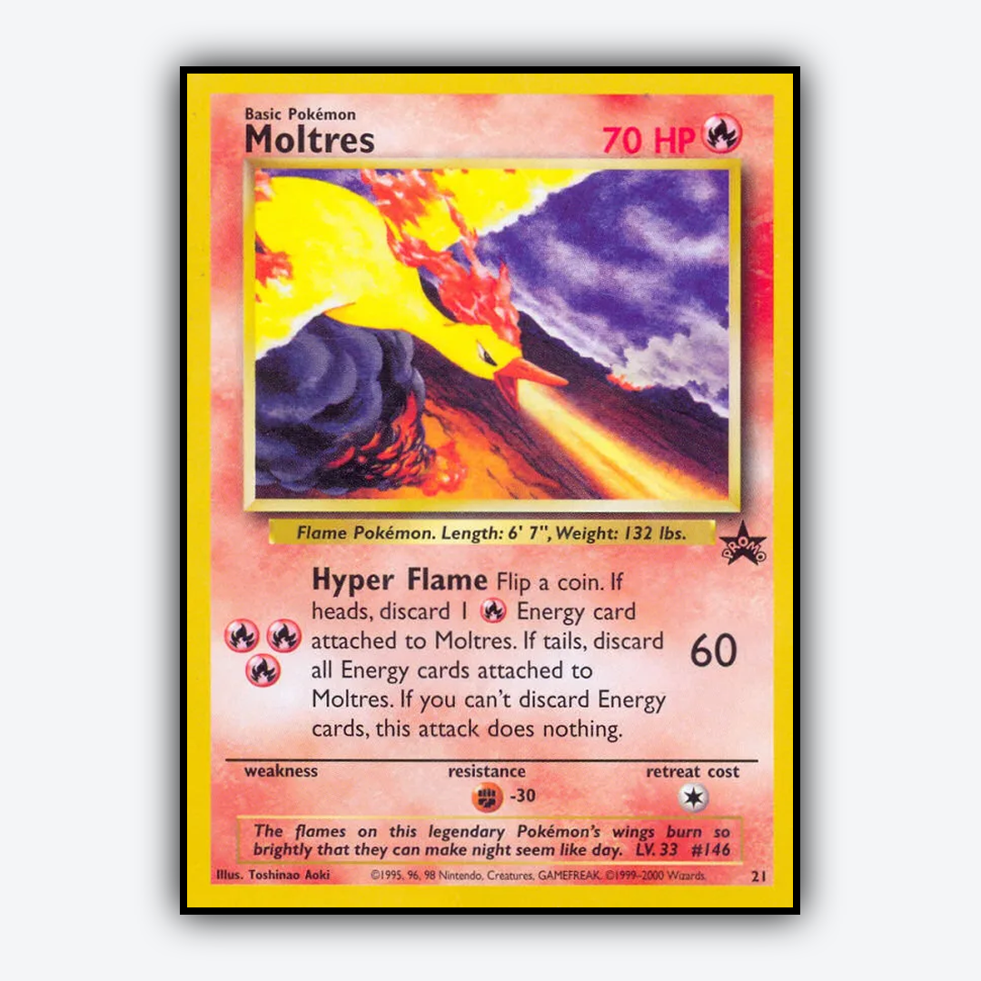 Moltres #21 - Wizards Black Star Promos Set - Card Rug