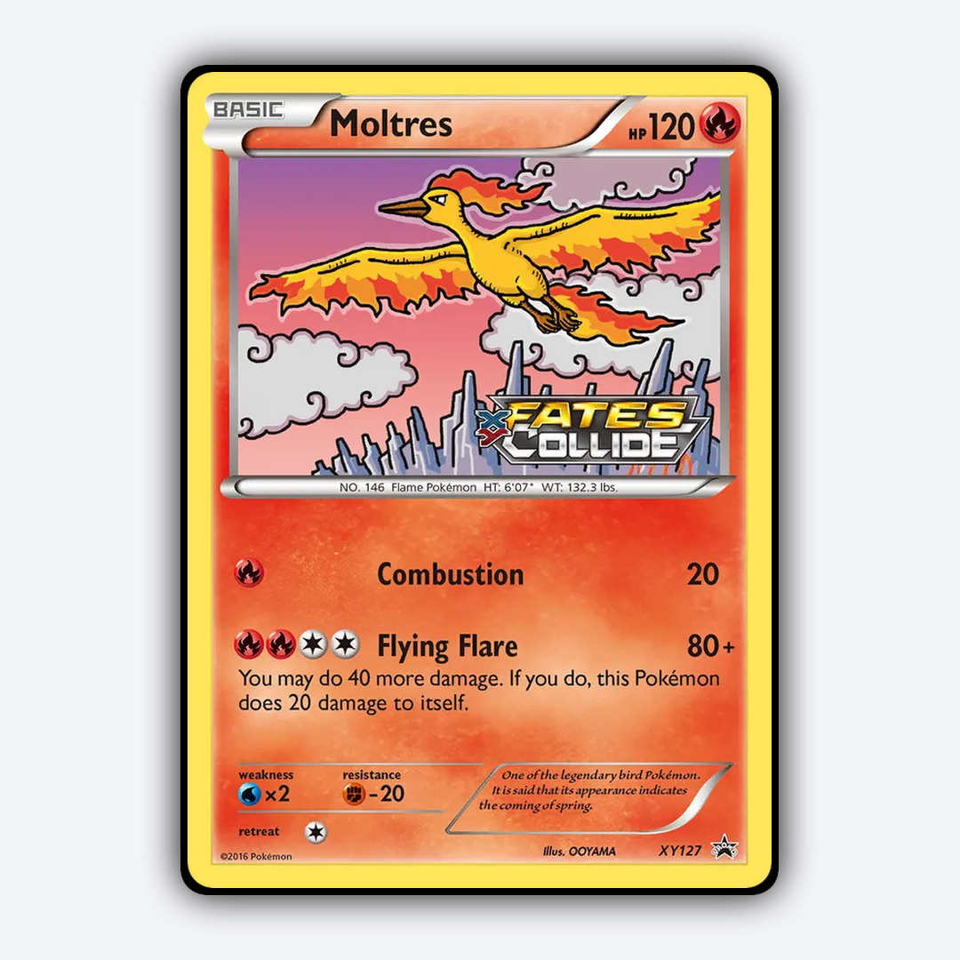 Moltres #127 - XY Black Star Promos Set - Card Rug