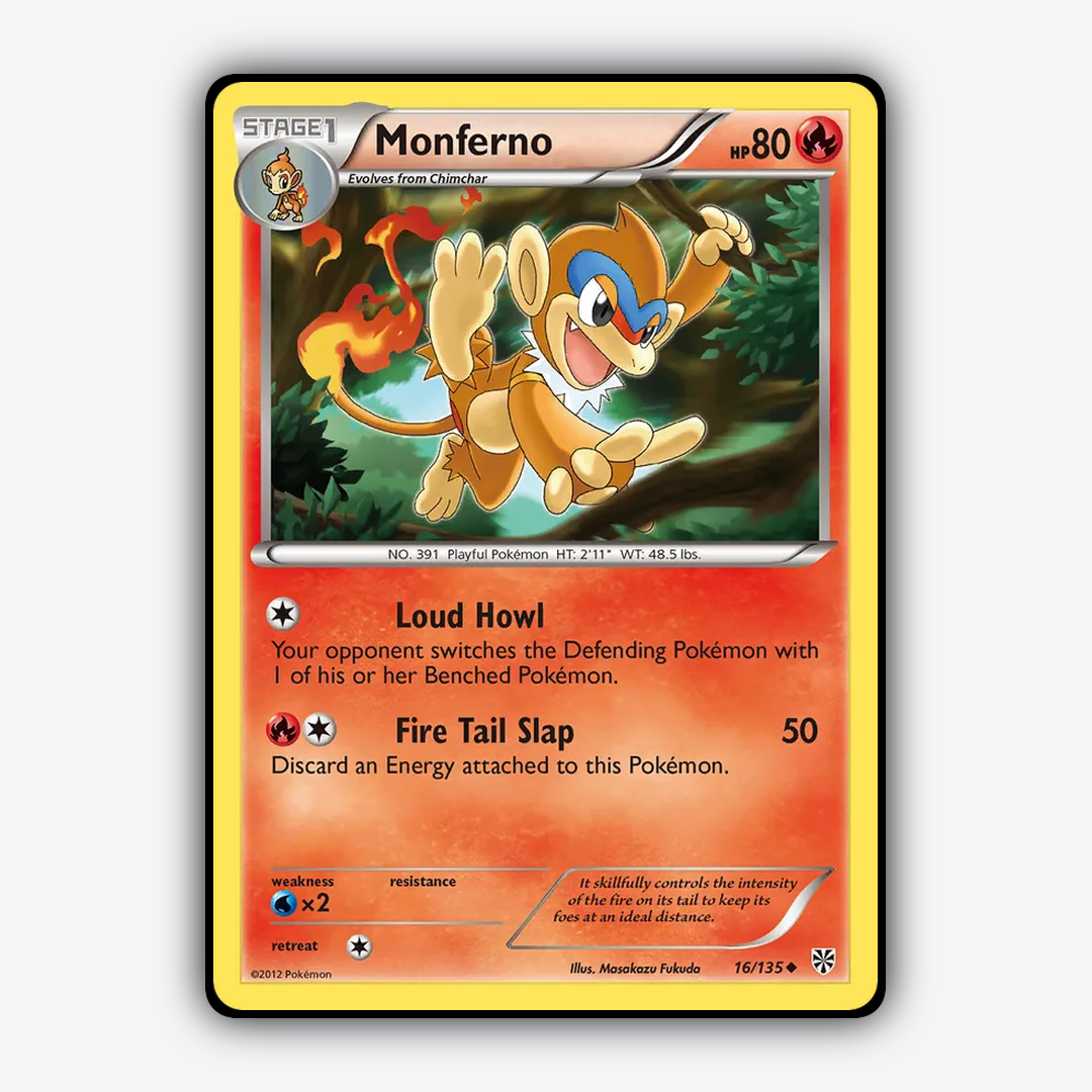 Monferno 016/135 - Plasma Storm Set - Card Rug