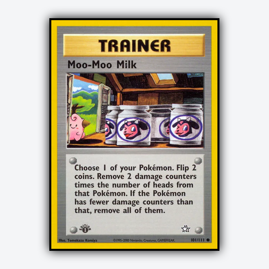 Moo-Moo Milk 101/111 - Neo Genesis Set - Card Rug