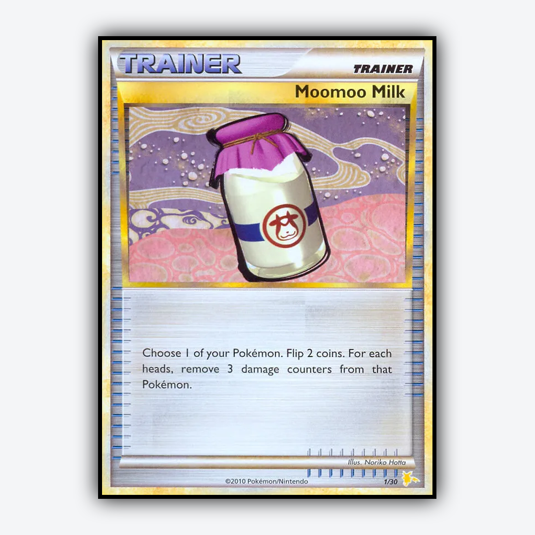 Moomoo Milk 001/30 - HGSS Trainer Kit Raichu Set - Card Rug