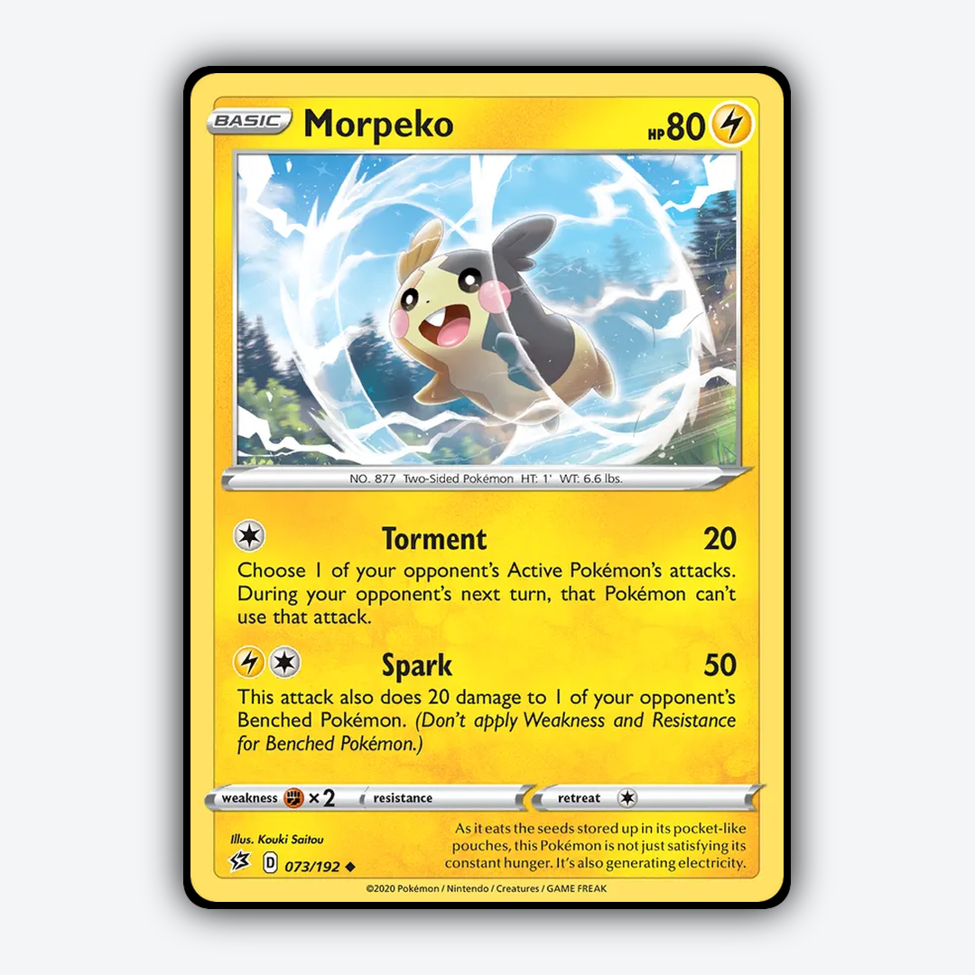 Morpeko 073/192 - Rebel Clash Set - Card Rug