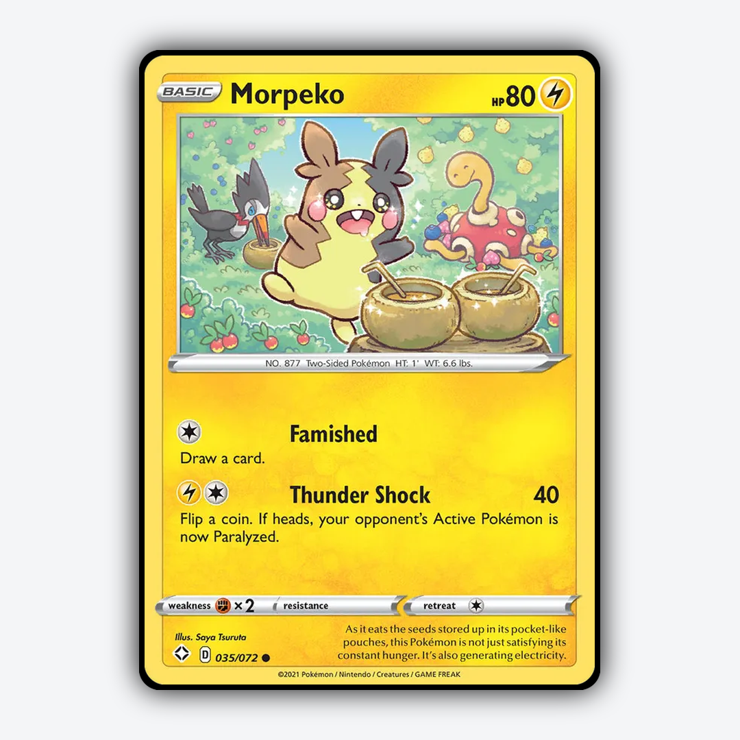 Morpeko 035/72 - Shining Fates Set - Card Rug