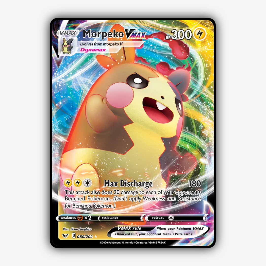 Morpeko VMAX 080/202 - Sword & Shield Set - Card Rug