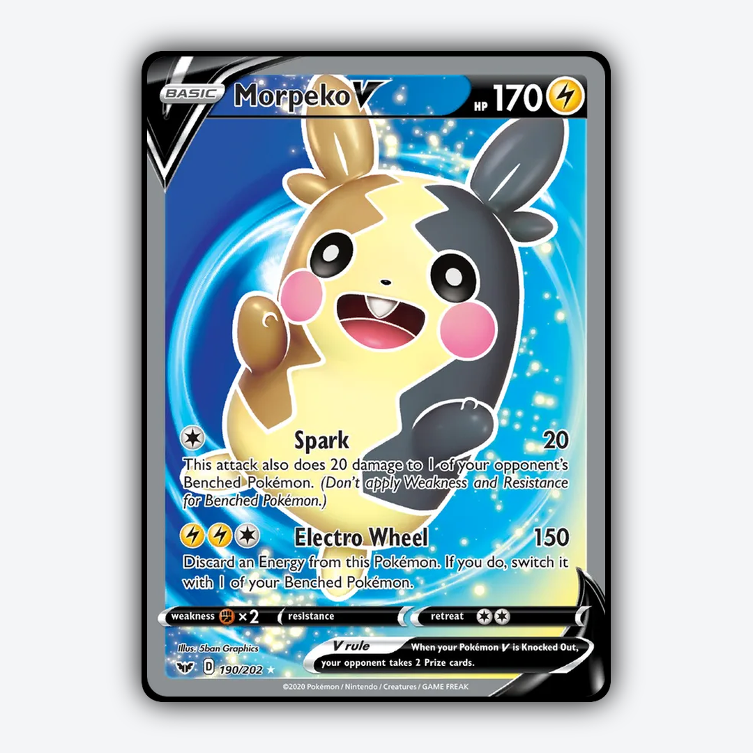 Morpeko V 190/202 - Sword & Shield Set - Card Rug