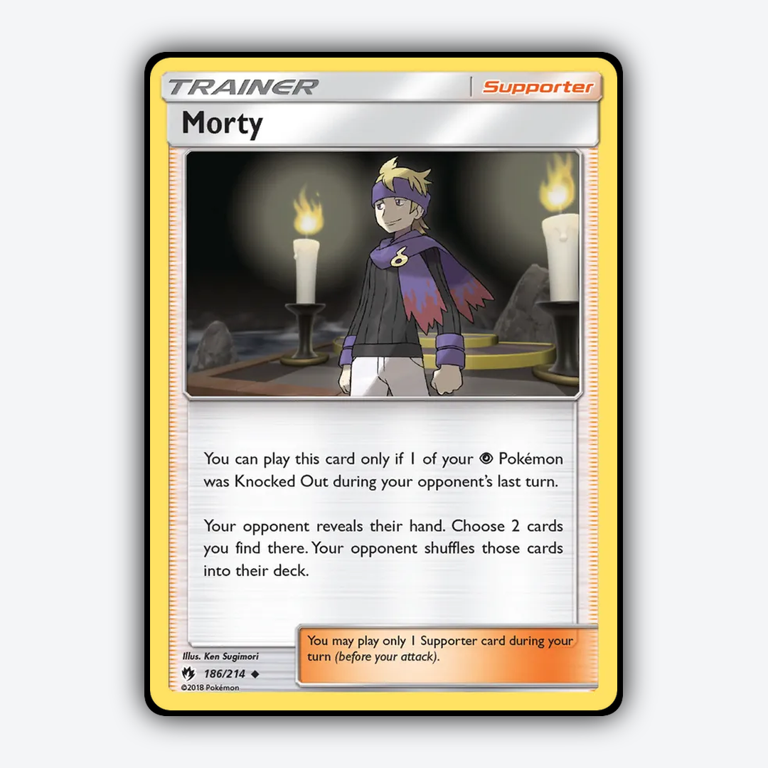 Morty 186/214 - Lost Thunder Set - Card Rug