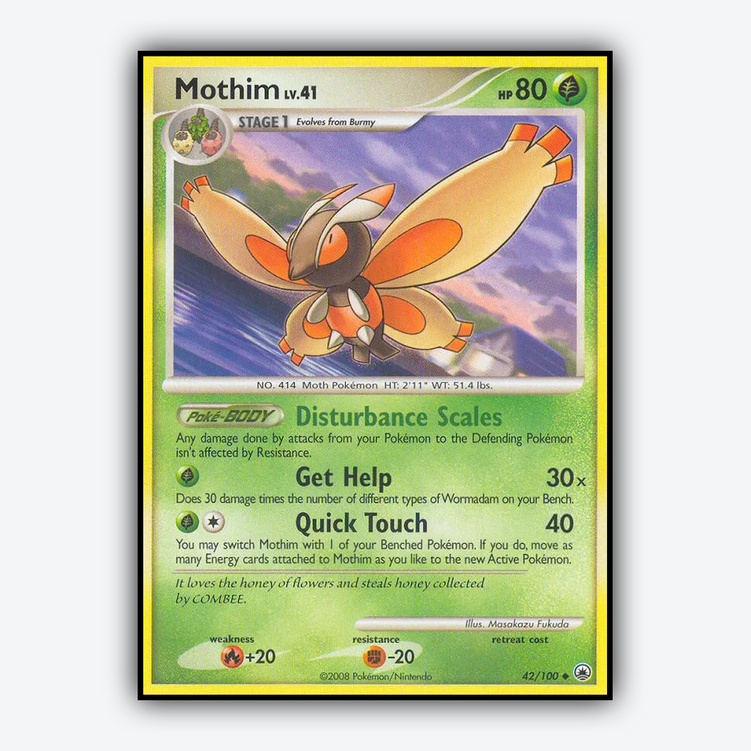 Mothim 042/100 - Majestic Dawn Set - Card Rug