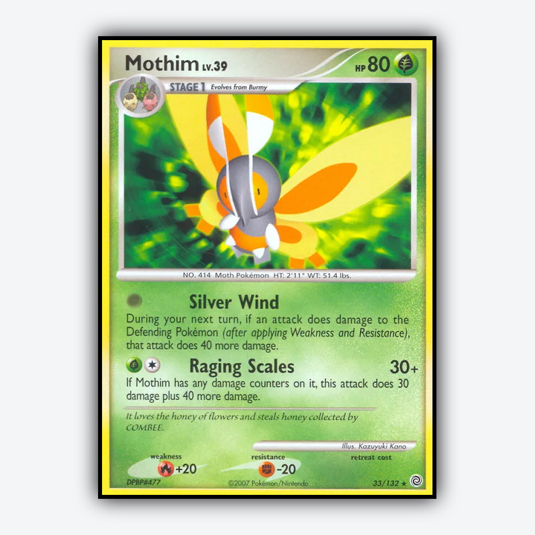 Mothim 033/132 - Secret Wonders Set - Card Rug