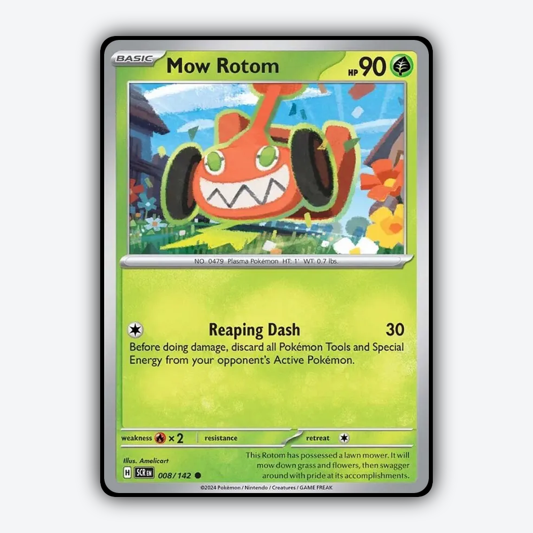 Mow Rotom 008/142 - Stellar Crown Set - Card Rug