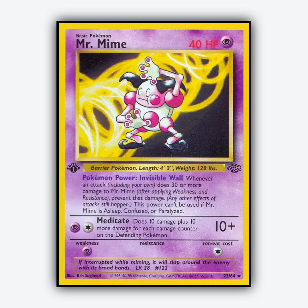 Mr. Mime 022/64 - Jungle Set - Card Rug