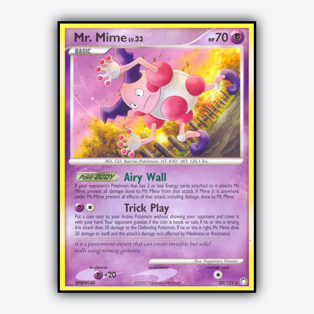 Mr. Mime 030/123 - Mysterious Treasures Set - Card Rug