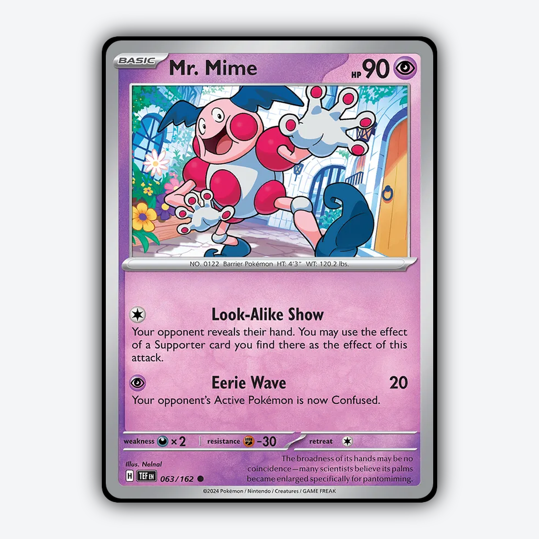 Mr. Mime 063/162 - Temporal Forces Set - Card Rug