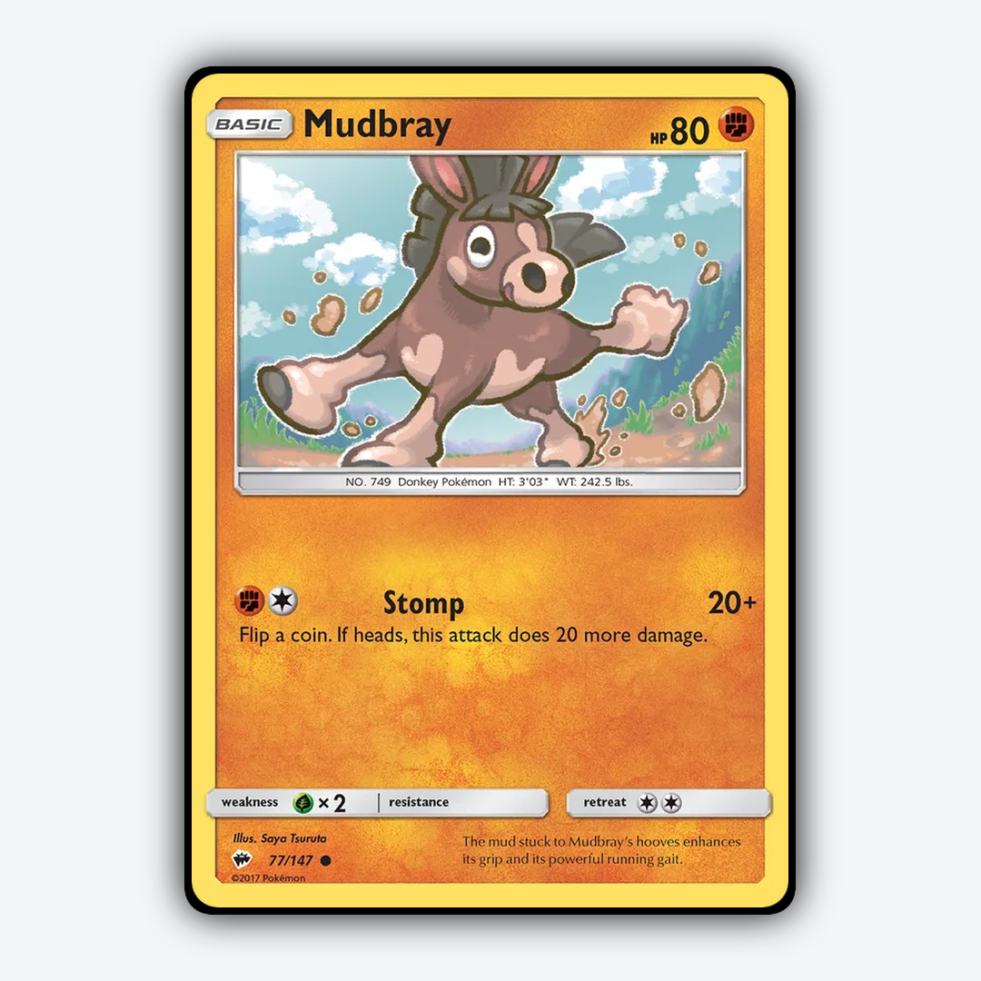 Mudbray 077/147 - Burning Shadows Set - Card Rug